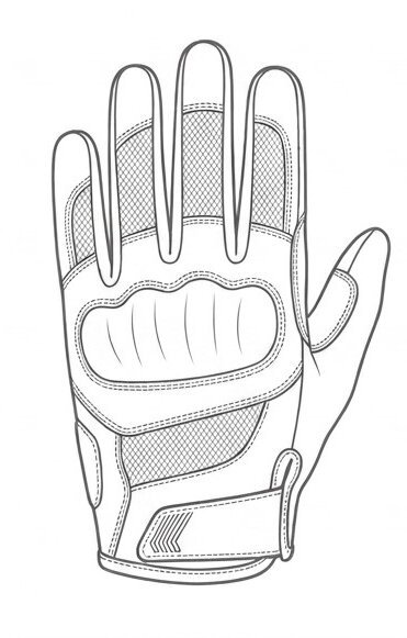 Thermal Knit Gloves — Left sleeve preview