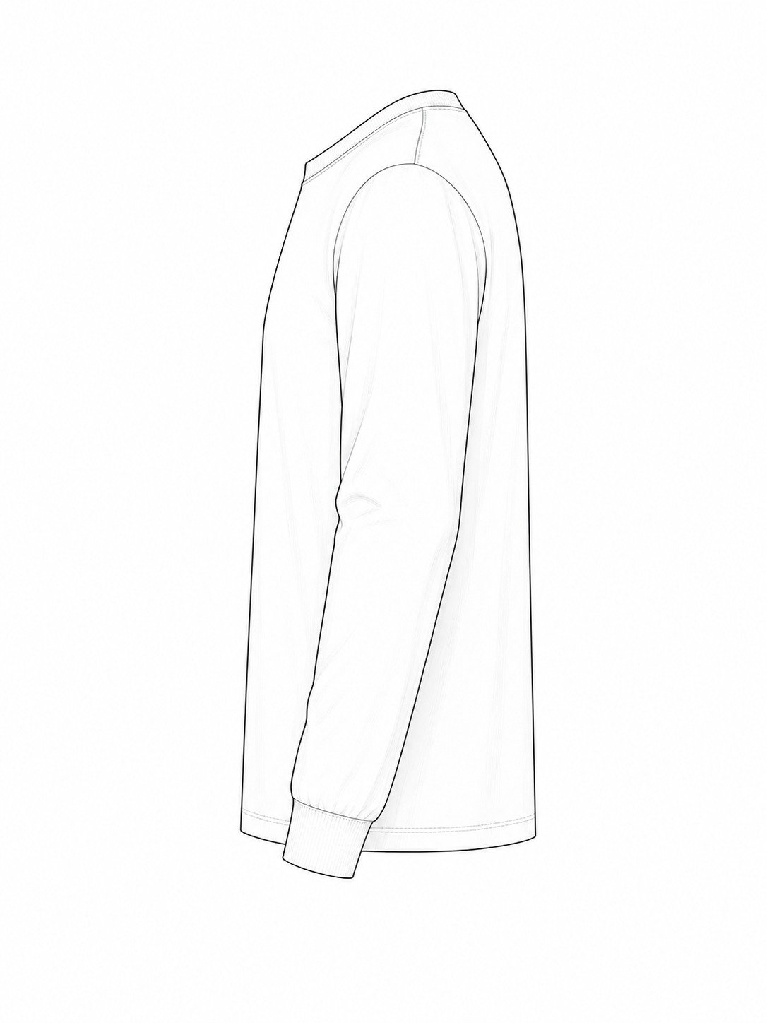 Unisex Blended Perfect T-Shirt — Left sleeve preview