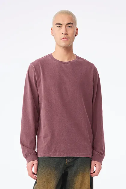 Unisex Heavyweight Garment Dye Long Sleeve Tee