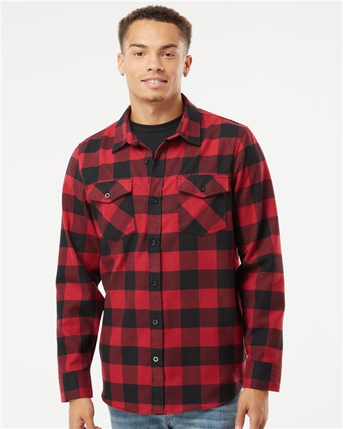 Unisex Blended Flannel Pocket T-Shirt