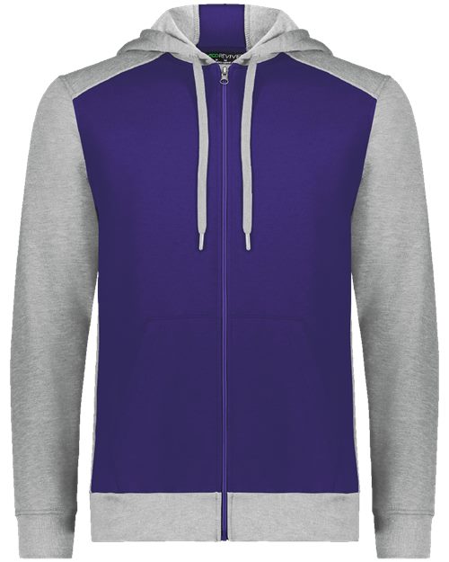 Unisex Lightweight Fleece Eco Pocket Full-Zip Hoodie