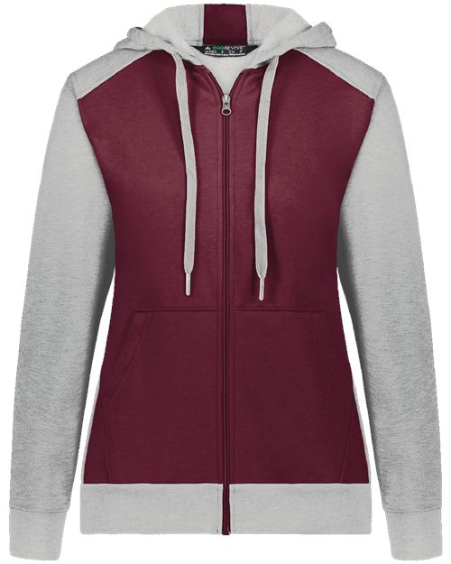 Ladies Lightweight Fleece Eco Pocket Full-Zip Hoodie