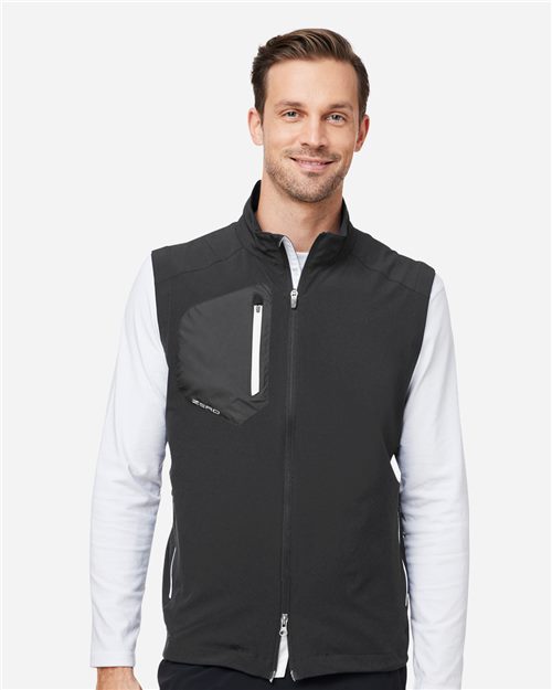 Unisex Performance Spandex Pocket Full-Zip Vest