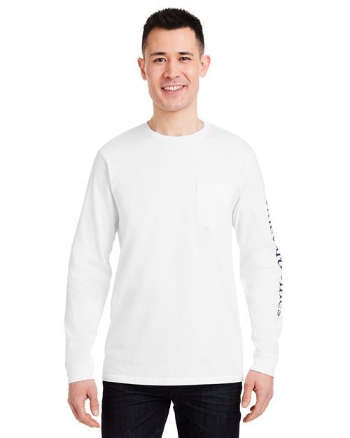 Unisex Cotton Pocket Relaxed Long Sleeve T-Shirt