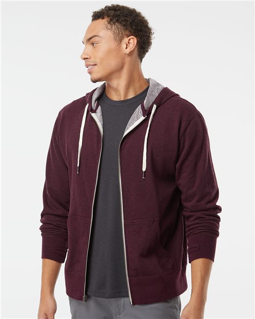 Unisex Lightweight French Terry Pocket Full-Zip Hoodie