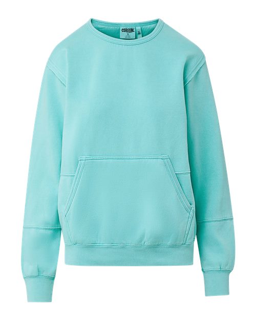 Ladies Lightweight Blended Pocket Sweatshirt