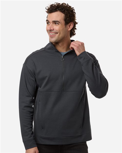 Unisex Lightweight Tri-Blend Pocket Half-Zip Sweatshirt