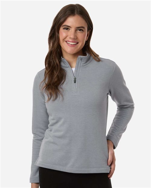 Ladies Fleece Stretch Quarter-Zip Pullover