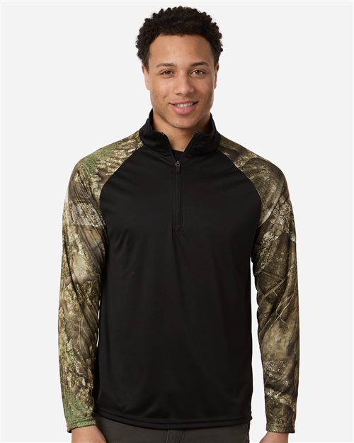 Unisex Performance Colorblocked Quarter-Zip Pullover