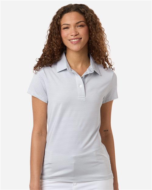 Ladies Tri-Blend Striped Polo