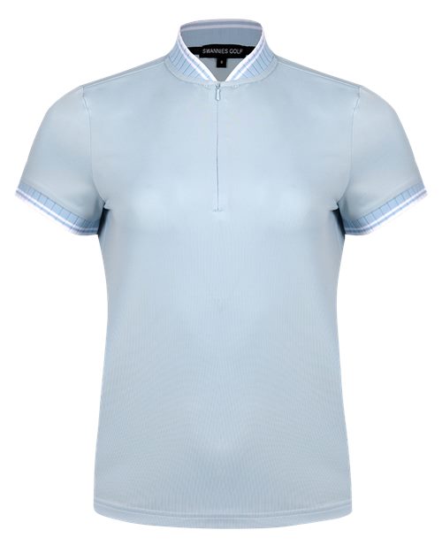 Ladies Performance Mock Neck Polo