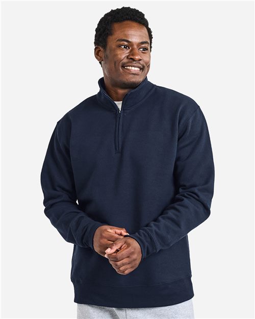 Unisex Tri-Blend Spandex Quarter-Zip Pullover