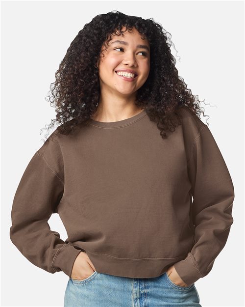 Ladies Heavyweight Blended Garment-Dyed Sweatshirt