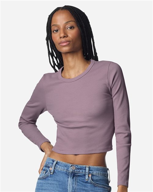 Women's Baby Rib Long Sleeve Fitted Tee