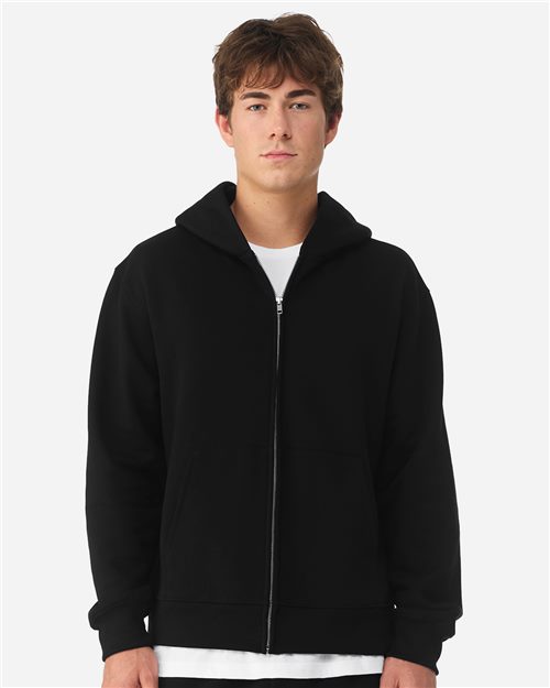 Unisex Blended Fleece Pocket Full-Zip Hoodie