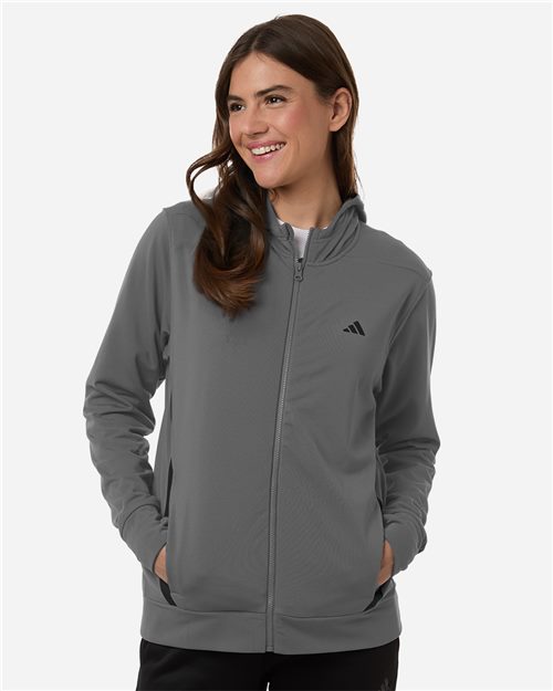 Ladies Lightweight Fleece Game Pocket Full-Zip Hoodie