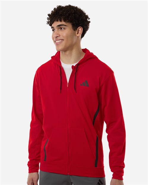 Unisex Lightweight Fleece Game Pocket Full-Zip Hoodie