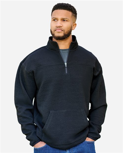 Unisex Fleece Pebble Pocket Quarter-Zip Pullover