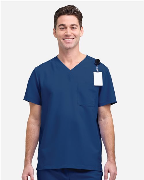 Men's V-Neck 1 Pocket Scrub Top