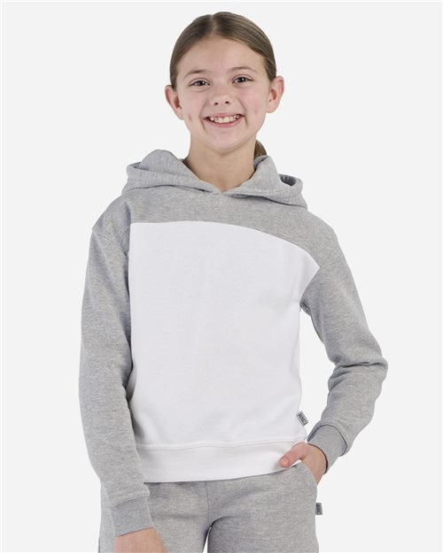 Youth Lightweight Blended Colorblocked Pocket Hoodie