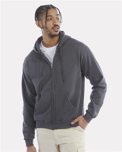 Unisex Tri-Blend Pocket Full-Zip Hoodie