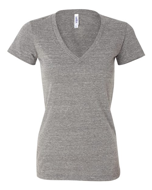Ladies Blended Tri-Blend V-Neck T-Shirt