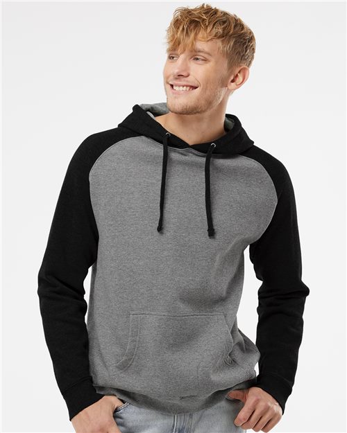 Unisex Lightweight Cotton Raglan Pocket Hoodie