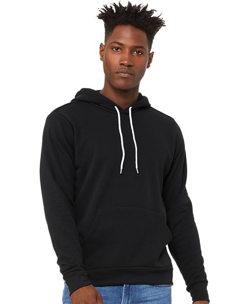 Unisex Lightweight Cotton Sponge Fleece Pocket Fitted 8oz Hoodie