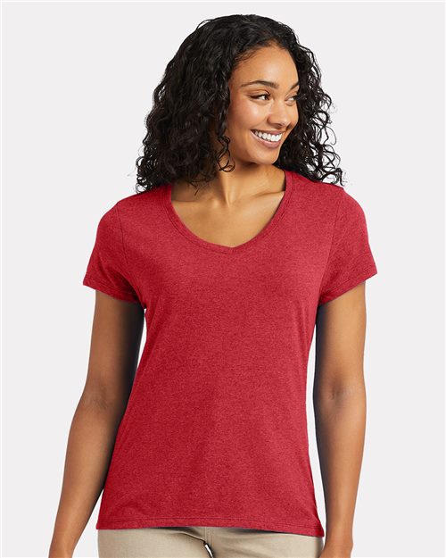 Ladies Blended Perfect-T V-Neck T-Shirt