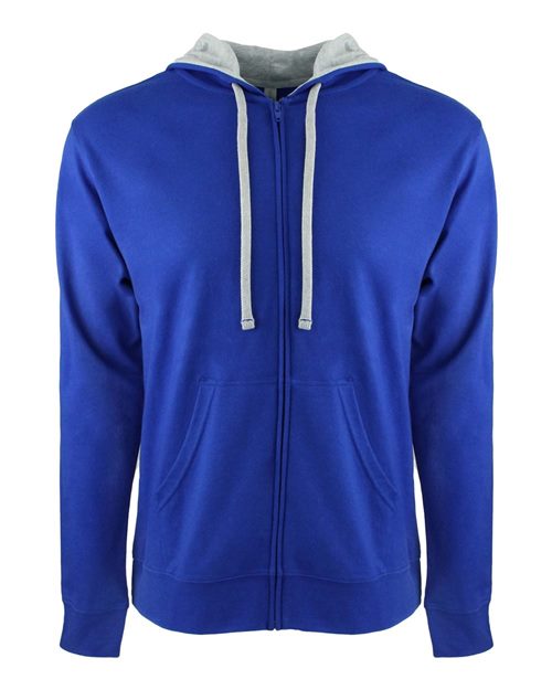Unisex Lightweight Blended Laguna Pocket Full-Zip Hoodie