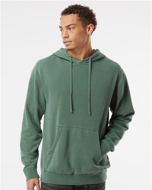 Unisex Blended Pigment-Dyed Pocket Hoodie