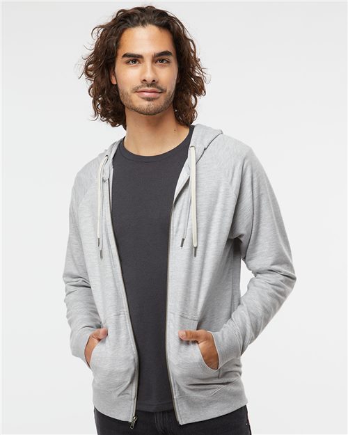 Unisex Lightweight Blended Icon Pocket Full-Zip Hoodie