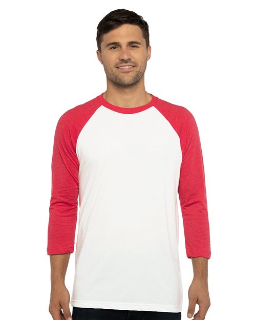 Unisex CVC Three-Quarter T-Shirt