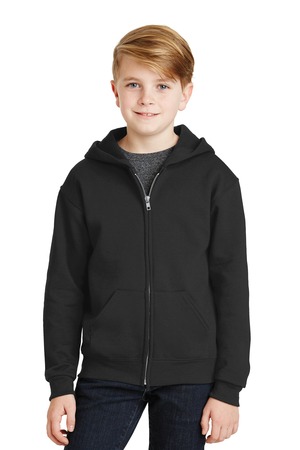 Youth Lightweight Blended NuBlend Pocket Full-Zip Hoodie