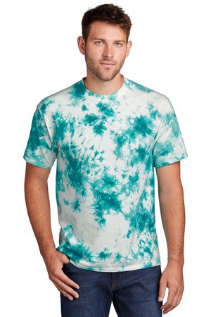 Unisex Cotton Tie-Dye Classic 5.4oz Crew Crystal T-Shirt