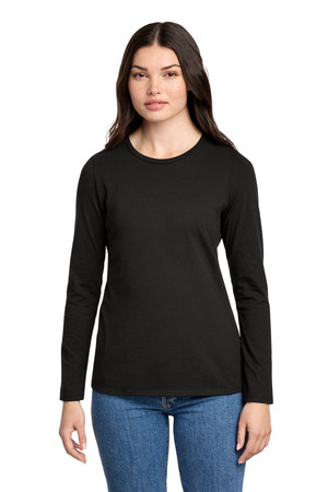 Ladies Cotton CVC Long Sleeve T-Shirt
