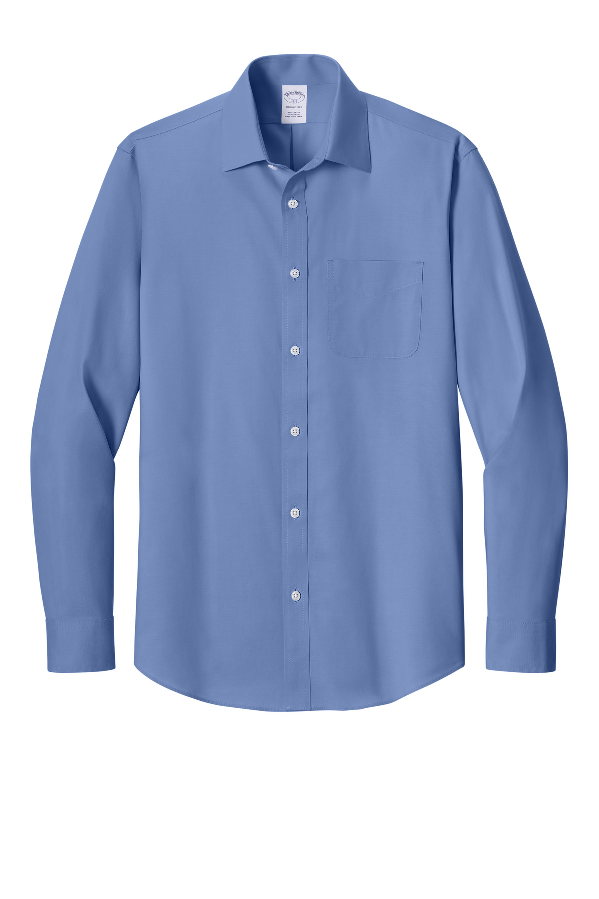 Brooks Brothers Wrinkle-Free Stretch Pinpoint Spread Collar Shirt BB18012