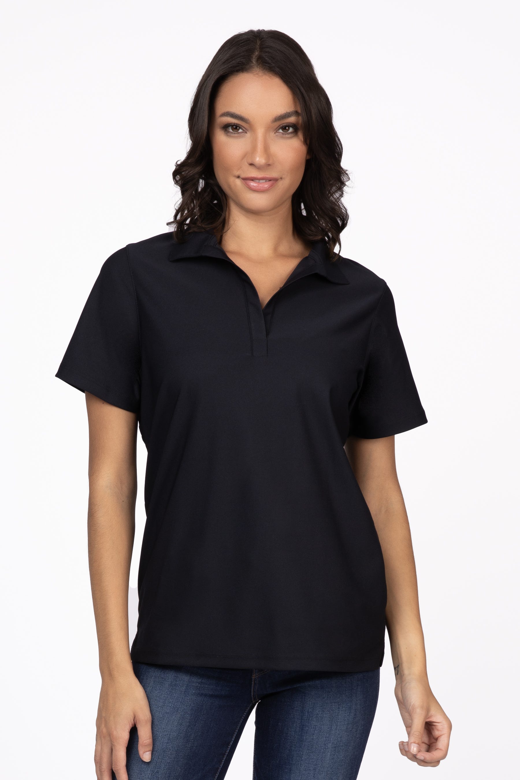 Womens Collared Polo Shirt